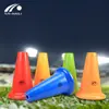 Barricada de obstáculos para entrenamiento de fútbol, de fondo redondo y con logotipo engrosado de 38 cm, de material suave, venta al por mayor