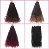 Cabelo para Crochê de Dreadlocks Africanos Trança de Três Fios Fly 14 polegadas Peruca de Fibra Química Europeia e Americana Box Braids Goddess