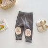 Calças Casuais Patchwork para Meninas 0-5 Anos Outono Roupa Infantil Coreana Calça Bebê Cereja Roupa Infantil de Outono Ak370 Moderna