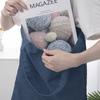 Bolsa de compras de mezclilla directa de fábrica, bolsa de lona plegable, bolsa de algodón ecológica al por mayor, logotipo imprimible