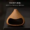 Quemador de Incienso de Hierro Dorado Esmaltado, Quemador Purificador de Madera Sagrada Peruana Lavanda Salvia, Quemador de Aromaterapia de Cerámica Esmaltada en Salsa