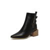 Botas de Mujer de Comercio Exterior Transfronterizo Talla Grande Botas con Hebilla de Cinturón Botas de Otoño e Invierno F222