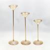 Porta-Vela Taça de Vinho Europeu Ferro Galvanizado Dourado Porta-Vela Simples Romântico Jantar à Luz de Velas Mesa de Jantar Decoração de Casamento