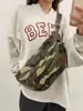 Bolso de Pecho Camuflaje Transfronterizo para Mujer Bolso Casual Estilo Coreano Moda Versátil Gran Capacidad Viaje Portátil Bolso de Hombro Bolso de Cintura