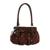 Bolso de lunares de moda transfronterizo, nueva colección de otoño 2026, bolso de mano exquisito, bolso para el trabajo, bolso de hombro con lazo y bolso de axila
