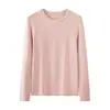 Cálido y AcogedorTop Térmico de Lana con Mangas Raglán para Mujer para Otoño e Invierno 2026 Nueva Camisa de Capa Base Forrada de Polar en Stock