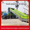 Grande equipamento de trituração de lixo doméstico grande triturador de eixo duplo triturador de plástico bandeja de tecido saco linha de produção de trituração