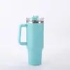 Taza de Hielo de Acero Inoxidable 304 de Primera Generación con Asa de 40 oz, Taza para Coche, Aislamiento Térmico, Cerveza Fría, Taza de Agua para Coche