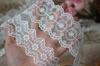 Renda Simples com Borda Poliéster Bordado Renda DIY Roupas Saia Costura Vestido de Casamento Material Decoração Acessórios