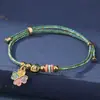 Pulseras de Cuerda Coloridas del Festival del Bote del Dragón, Colgantes Iridiscentes de Dibujos Animados de Tamales de Arroz, Pulseras Ajustables Trenzadas Brillantes y Joyería