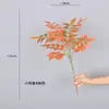 Plantas verdes artificiales, hojas de glicinia de madera pintada, decoraciones de plantas verdes para interiores del hogar y bodas, árboles artificiales, arreglos florales, nandina de madera pintada