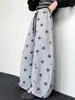 Pantalones de chándal para niña 2026 Otoño Nuevo Estilo Versión Coreana Estampado de Estrellas Estudiante Estudiante de Secundaria Pantalones Casuales para Exteriores Pantalones de Pierna Ancha
