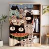 Cortina para Armario de Gato Negro Pequeño Cortina de Gabinete Sin Puerta Cortina Cortina Cortina para Librero Cortina Antipolvo Cortina para Estante de Almacenamiento de Artículos Varios