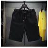 Atacado comércio exterior novo calças de seda gelo masculinas verão cor sólida calças quintas shorts slim calças de pijama shorts grandes