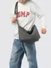 Bolsa Transversal de Lona Casual Estilo Japonês para Mulheres 2025 Nova Simples de Grande Capacidade Bolsa de Ombro Design de Nicho Bolsa para o Dia a Dia