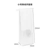 Ventana abierta cubierta con película de pla bolsa de papel kraft biodegradable bolsa para pan ventana abierta transparente bolsa para empaque de alimentos para hornear alambre para rizador