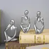 Adorno Moderno Minimalista de Resina con Figura Abstracta y Estética de Nicho para Sala de Estar, Entrada, Mueble de TV de Lujo Ligero y Escritorio de Oficina