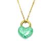 Collar japonés y coreano ins nicho luz de lujo de alta gama diseño gota esmalte candado de amor para mujer temperamento combinable colgante pequeño fresco