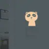 Nueva Pegatina de Personalidad YG70 Oso Sonriente Luminoso Pegatina de Interruptor Tricolor Decoración de Pared del Hogar Pegatina de Pared