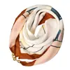 Bufanda Cuadrada de 65 cm con Hebilla Magnética de Tacto Algodón, Moderna y Elegante, Versátil para Moda de Primavera y Otoño, Bufanda de Seda para Abrigo de Otoño e Invierno, Protección para el Cuello y Braga para el Cuello