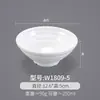 Tazones Pequeños de Melamina, Paquete de 10, Tazones de Arroz para Comida Rápida Imitación Porcelana, Tazones Blancos de Plástico para Sopa Comerciales, Tazones para Gachas, Tazones para Salsas de Restaurante Hot Pot