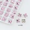 Rhinestones para arte de uñas de cruz Dongzhou de 8 mm, rhinestones de vidrio de punta de colores, rhinestones de forma especial, accesorios de joyería de tendencia en TikTok, hechos a medida