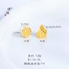 Pu Zuo Gold Shop Mesmo Estilo Areia Ouro Coisas Boas Lian Jin Pulseira de Contas Família Fuman Pulseira de Lótus Elegante Novas Joias de Estilo Chinês