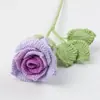Flores Artificiales de Lana Hechas a Mano Terminadas Flores Artificiales Rosa Francesa Flores Inmortales Decoración del Hogar Ramo de Boda Arreglo Floral