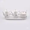 Olla para Salsa de Cerámica Blanco Puro, Olla para Vinagre, Olla para Aceite, Tarro Creativo para Chile de Hotel Restaurante, Olla para Salsa de Soya, Botella para Condimentos, Tarro para Condimentos, Botella para Aceite