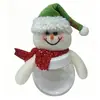 Decoración Navideña Transfronteriza Creativo Tarro de Dulces Papá Noel Muñeco de Nieve Tarro de Almacenamiento Regalos para Niños Suministros para Fiesta de Nochebuena