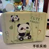 Bolsa de Cosméticos Panda Verde Linda Regalo de Regreso a Clases para Estudiantes de Primaria Caja de Almacenamiento Guka de Dibujos Animados Papelería Souvenir Al por Mayor