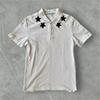 2025 Europeu e Americano Amazon Verão Novo Camisa Polo de Manga Curta Camiseta Personalizada Elemento Estrela de Rua Top Atacado