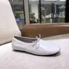 Zapatos de Ballet Planos Casuales Cómodos de Cuero Genuino con Lazo Francés para Mujer, Novedad Primavera 2026 de Guangzhou Gaoshe