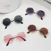 Óculos de Sol Infantis de Metal Estilo Coreano Moda para Meninos e Meninas Proteção UV Óculos de Sol para Bebê Óculos com Armação de Metal