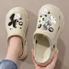 Zuecos de plataforma de verano para mujer para exteriores con altura aumentada, sandalias antideslizantes de punta cerrada, varios estilos para elegir, adecuados para uso en casa y en la playa, zapatos de suela blanda