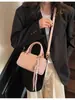 Bolsa Boston retrô de moda coreana transfronteiriça feminina, primavera e verão 2025, nova bolsa de ombro transversal feminina