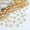 Punta de Manicura Flor de Ciruelo de 6 mm Joya de Diamante con Forma Especial Decoración de Manicura Material para Uñas Portátil Super Brillante Arte de Uñas Diamante para Cabello