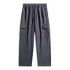 Pantalones de Trabajo para Hombre Primavera y Otoño Pierna Recta Holgados Pantalones Deportivos Ligeros Joggers de Otoño Estilo Coreano Marca de Moda Pantalones Casuales
