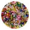 Cuentas de Vidrio Rellenas de Plata de Colores de 2/3/4 mm para Joyería DIY, Cadena de Teléfono, Llavero, Fabricación de Collares, Accesorios para Cuentas