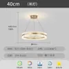 [Transfronterizo] Candelabro Personalizado y Elegante para Sala de Estar, Luz Principal Minimalista Italiana de Lujo Ligero, Luz Circular de Gama Alta para Dormitorio, Comedor, Sala de Estar
