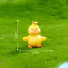 Miniaturas fofas de patos brancos para micro paisagismo, decorações DIY, acessórios para carros, mesas de escritório e pequenas exposições de mesa