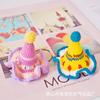 Chapéu de Aniversário Doce de Princesa Headwear Totalmente Feito à Mão Crochê Chapéu Alto de Lã Presilha de Cabelo Grampo de Cabelo de Crochê Presilha BB Fábrica Direta
