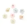 Botões de Acetato com Pontos de Diamante Flor de Ameixa Camisa Feminina Translúcida Multicor Botões para Camisa de Chiffon Botões DIY Coloridos