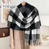Bufanda Nueva de Estilo Coreano a Cuadros Imitación Cachemir Otoño e Invierno Gruesa Cálida Chal Exterior Doble Propósito Combinación de Colores Bufanda de Invierno