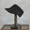 Gorra de Algodón Estructurada Estilo Newsboy para Mujer, Versátil, Casual, de Moda para Primavera y Verano, Negra, de Ala Plana, Estiliza el Rostro, Sombrero de Jinete Ecuestre