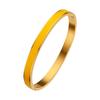 Joyería de moda europea y americana de comercio exterior, pulsera de acero inoxidable con cierre dorado para mujer, versión estrecha, pulsera de acero de titanio.