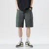 Shorts Masculinos Finos de Verão Confortáveis Jeans Soltos Retos Cinco Pontos Tamanho Grande Soltos Simples