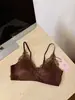 Sujetador de Encaje Triangular Francés de Satén Sin Costuras para Mujer de Pecho Pequeño Push-up Delgado Anti-caída Espalda Bonita Transfronterizo Caliente