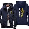 Chaqueta cortavientos delgada con capucha para hombre Primavera Otoño Invierno Impermeable A prueba de viento Estándar de coche Cortavientos delgado para hombre Comercio exterior
