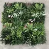 Parede de Plantas Artificiais Simuladas 100x100, Jardinagem Vertical Permanente, Flores Plásticas, Grama Artificial, Decoração de Fundo de Plantas Verdes